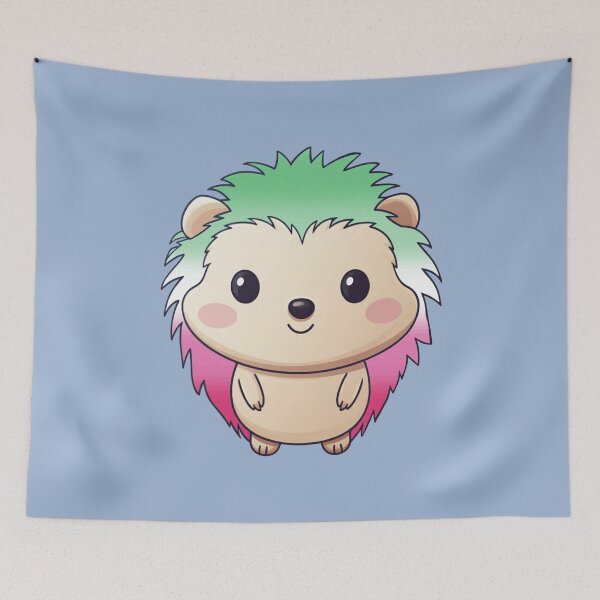 Item preview, Cute Abrosexual Pride Flag Hedgehog, Kawaii Abrosexual Pride Hedgehog Design designed and sold by Travelslightly.