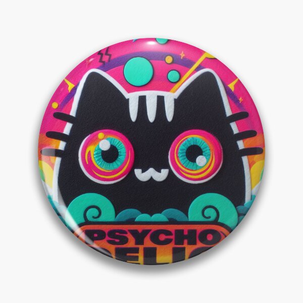Item preview, Psychedelic Cat "Psycho Delic" designed and sold by GALUMARKET.