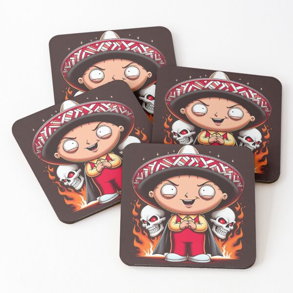 Item preview, Halloween Stewie with a sombrero sticker designed and sold by SaraDatCool.