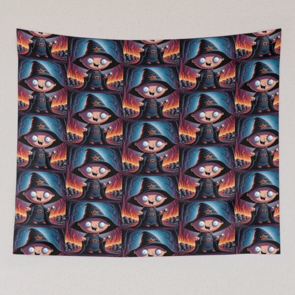 Item preview, Halloween Which Stewie in flames sticker designed and sold by SaraDatCool.