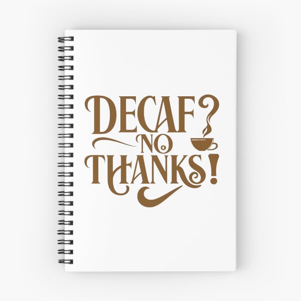 Item preview, Decaf? No Thanks! Typography Design with Tea Cup designed and sold by HahaHandlesHub.