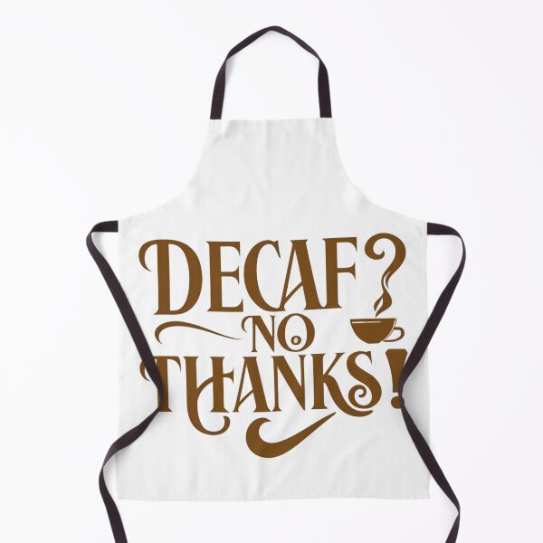 Item preview, Decaf? No Thanks! Typography Design with Tea Cup designed and sold by HahaHandlesHub.