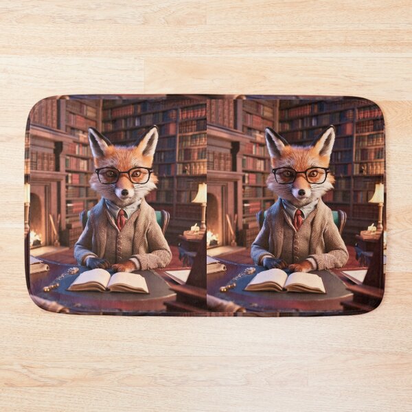 Item preview, Fox Portrait. fox with glasses, fox character designed and sold by FoxVibes.