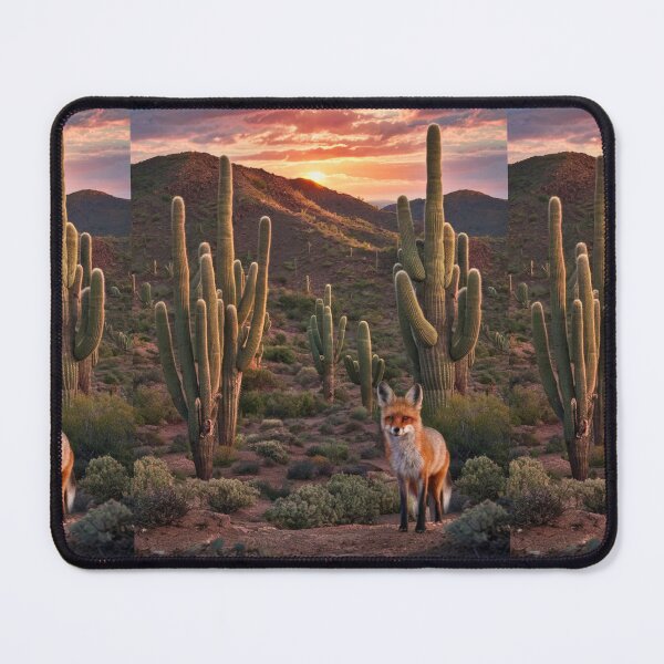 Item preview, Fox Portrait. arizona desert, arizona nature saguaro cacti designed and sold by FoxVibes.