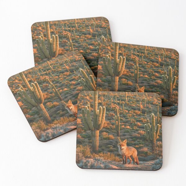 Item preview, Fox Portrait. arizona desert, arizona nature saguaro cacti designed and sold by FoxVibes.