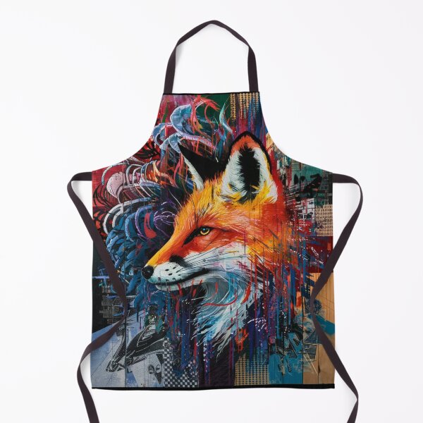 Item preview, Fox Portrait. colorful fox designed and sold by FoxVibes.