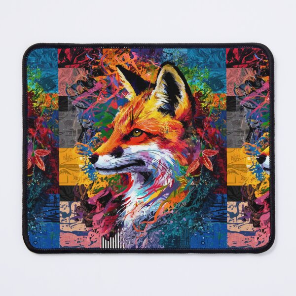 Item preview, Fox Portrait. colorful fox designed and sold by FoxVibes.