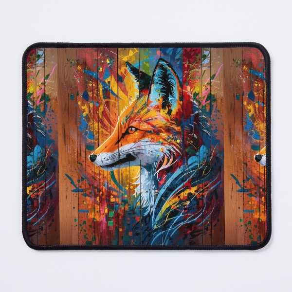 Item preview, Fox Portrait. colorful fox designed and sold by FoxVibes.