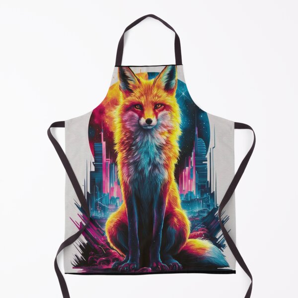 Item preview, Fox Portrait. colorful fox designed and sold by FoxVibes.