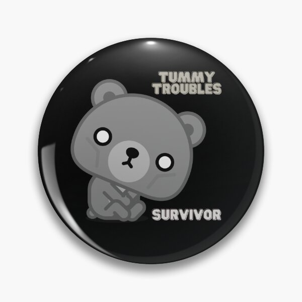 Item preview, Tummy Troubles Survivor Grey designed and sold by SleepingFoxy.