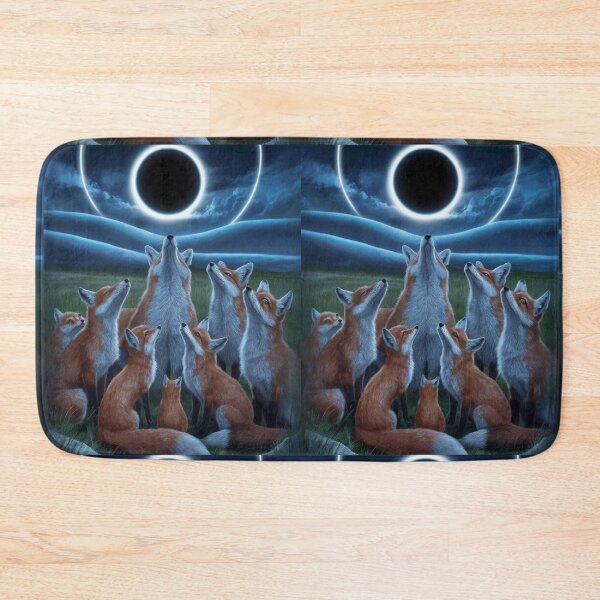 Item preview, Fox Portrait. total solar eclipse, celestial event designed and sold by FoxVibes.