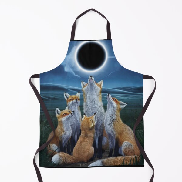 Item preview, Fox Portrait. total solar eclipse, celestial event designed and sold by FoxVibes.
