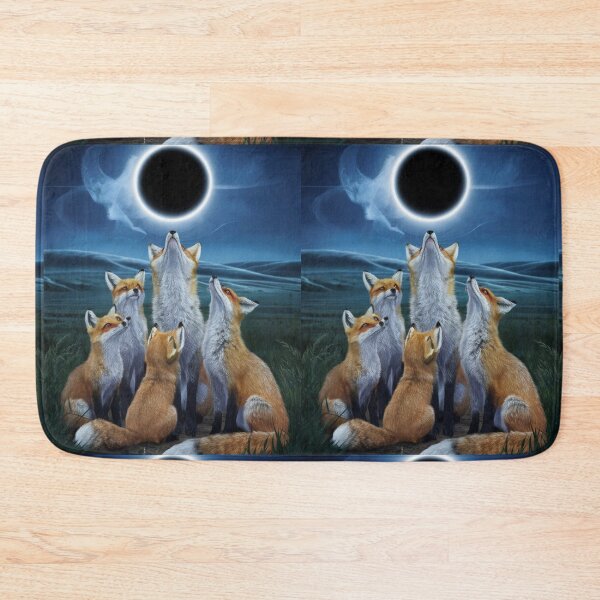 Item preview, Fox Portrait. total solar eclipse, celestial event designed and sold by FoxVibes.