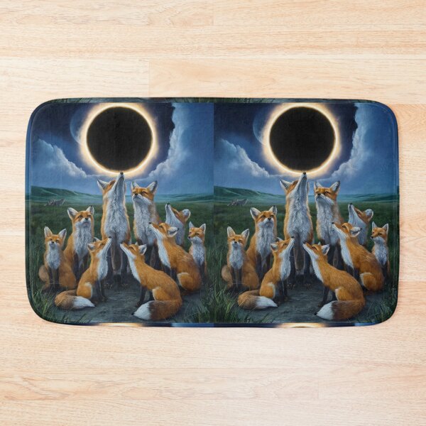 Item preview, Fox Portrait. total solar eclipse, celestial event designed and sold by FoxVibes.