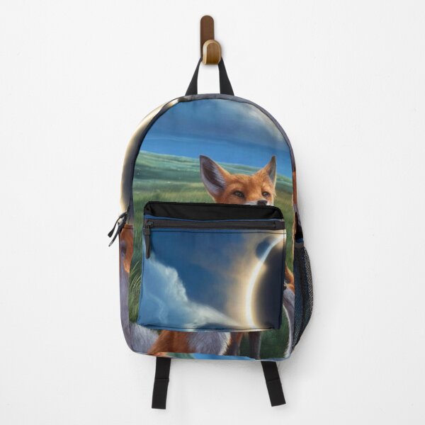 Item preview, Fox Portrait. total solar eclipse, celestial event designed and sold by FoxVibes.