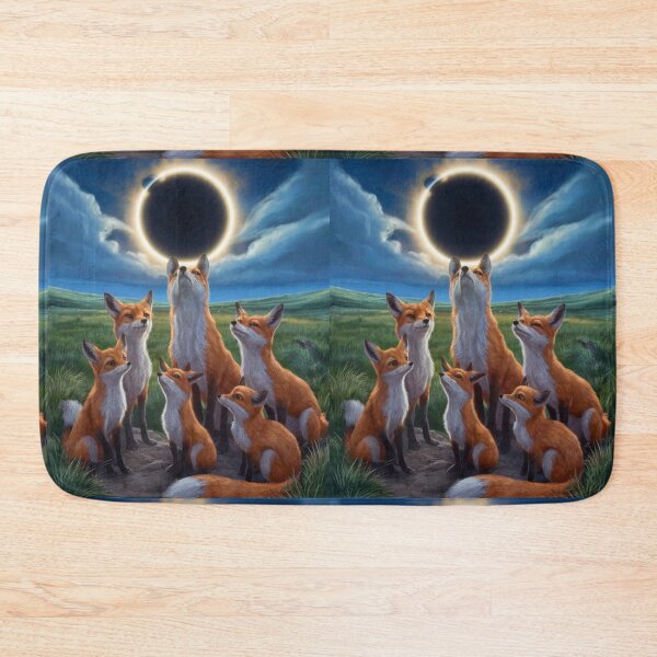 Item preview, Fox Portrait. total solar eclipse, celestial event designed and sold by FoxVibes.