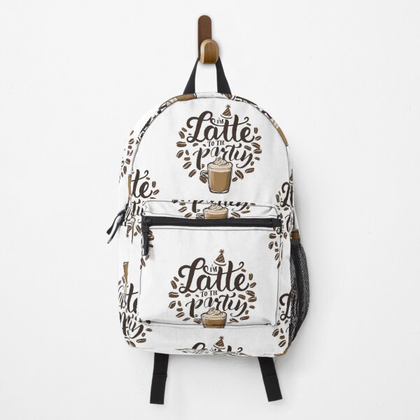 Item preview, I'm Latte to the Party: Coffee Lovers Festive Blend Illustration designed and sold by HahaHandlesHub.