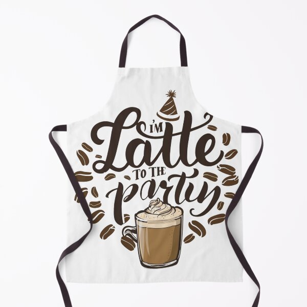 Item preview, I'm Latte to the Party: Coffee Lovers Festive Blend Illustration designed and sold by HahaHandlesHub.