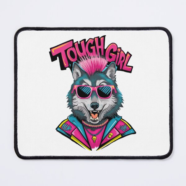 Item preview, Tough Girl Graffiti Wolf, Funny Wolf Cliparts , Funny Graffiti Animals designed and sold by SnuggleSafari.