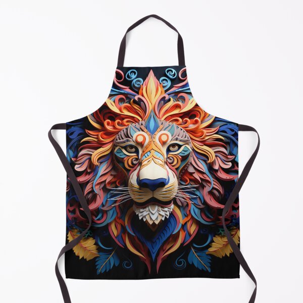 Item preview, Colorful 3D Style Lion Art Print designed and sold by mondmakes.
