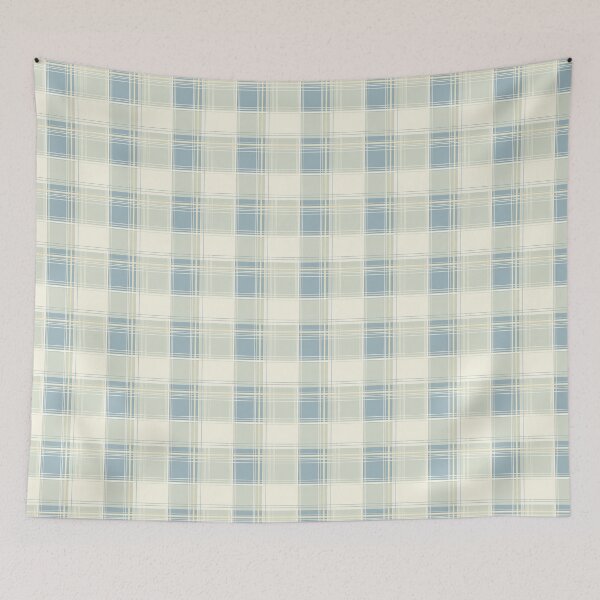 Item preview, Elegant Beige and Blue Plaid | Pastel Plaid | Spring Plaid | Summer Print | Multicolor plaid or tartan, checks, checkered Print  designed and sold by RSDigitalPrintDesign.