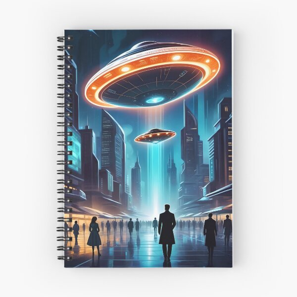Item preview, Alien Invasion, UFO, Futuristic City, Sci Fi Collection! designed and sold by lonelymoony.