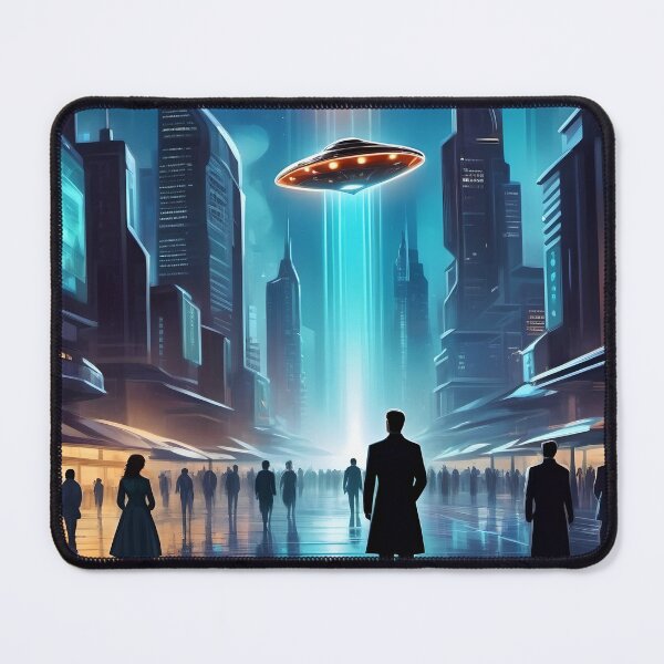 Item preview, Alien Invasion, UFO, Futuristic City, Sci Fi Collection! designed and sold by lonelymoony.