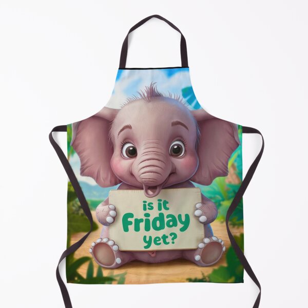 Item preview, Elephant Portrait. funny elephant, is it friday yet designed and sold by ElephantVibes.