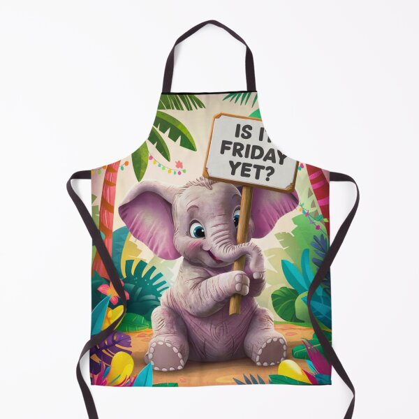 Item preview, Elephant Portrait. funny elephant, is it friday yet designed and sold by ElephantVibes.