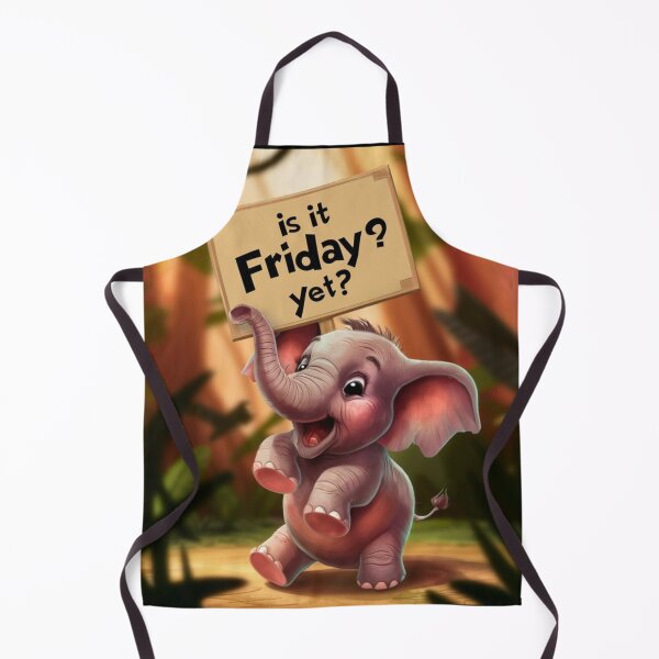 Item preview, Elephant Portrait. funny elephant, is it friday yet designed and sold by ElephantVibes.
