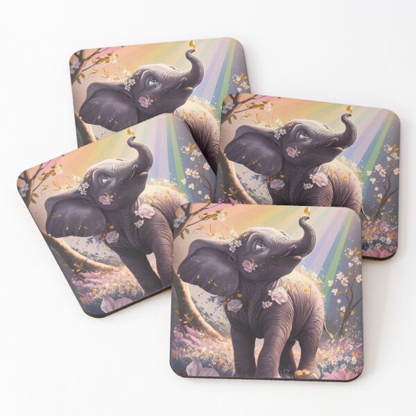 Item preview, Elephant Portrait. cute elephant, spring vibe designed and sold by ElephantVibes.