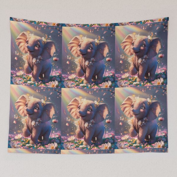 Item preview, Elephant Portrait. cute elephant, spring vibe designed and sold by ElephantVibes.