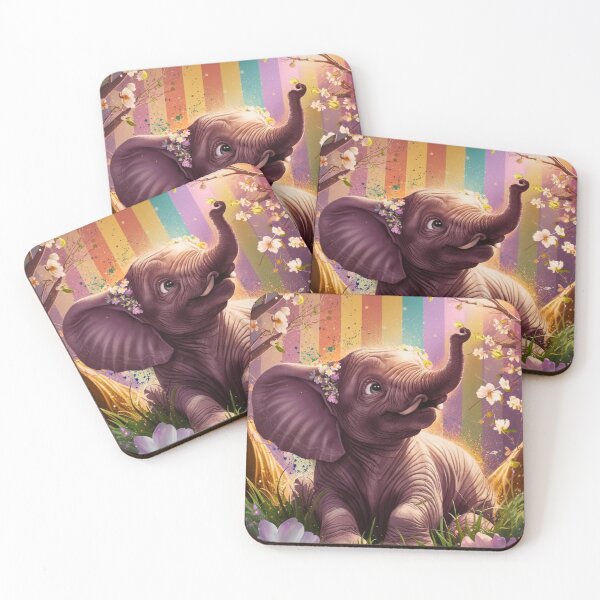 Item preview, Elephant Portrait. cute elephant, spring vibe designed and sold by ElephantVibes.
