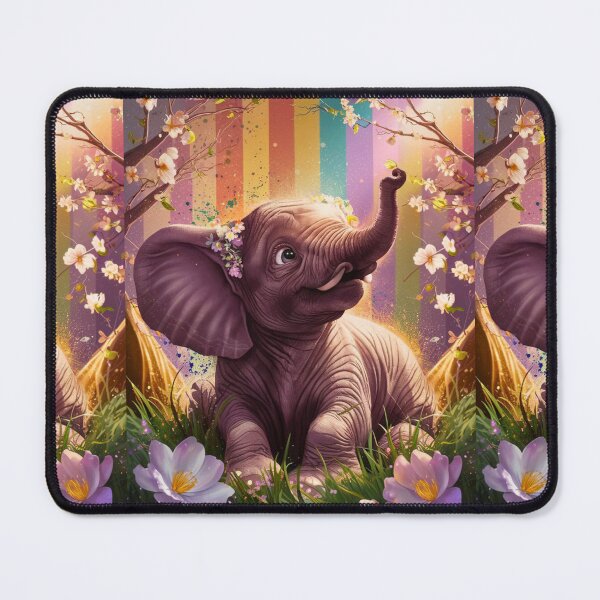 Item preview, Elephant Portrait. cute elephant, spring vibe designed and sold by ElephantVibes.