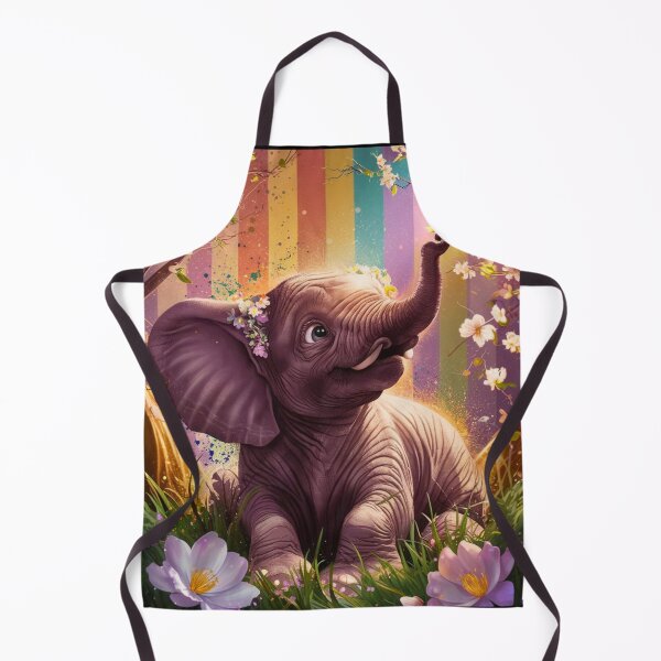 Item preview, Elephant Portrait. cute elephant, spring vibe designed and sold by ElephantVibes.