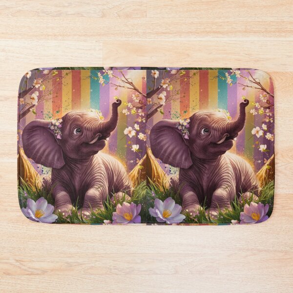 Item preview, Elephant Portrait. cute elephant, spring vibe designed and sold by ElephantVibes.