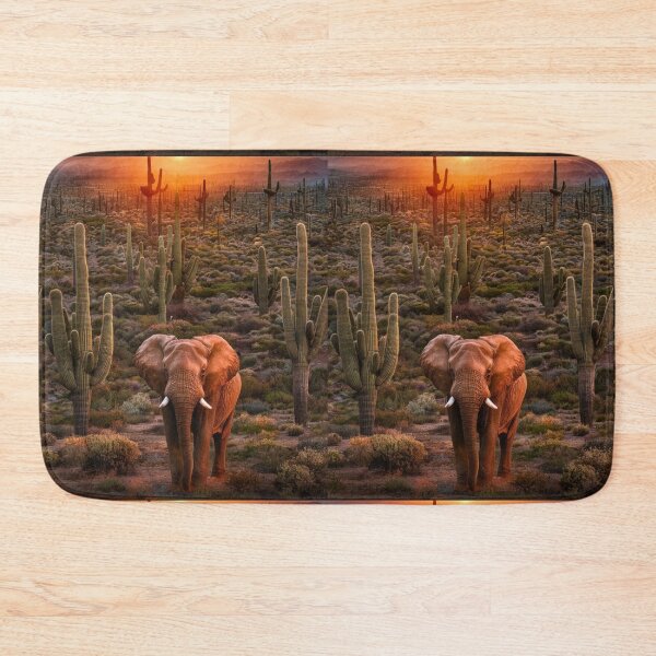 Item preview, Elephant Portrait. arizona desert, arizona nature saguaro cacti designed and sold by ElephantVibes.