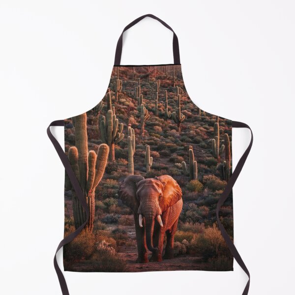 Item preview, Elephant Portrait. arizona desert, arizona nature saguaro cacti designed and sold by ElephantVibes.