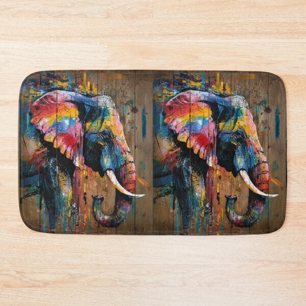 Item preview, Elephant Portrait. colorful elephant designed and sold by ElephantVibes.