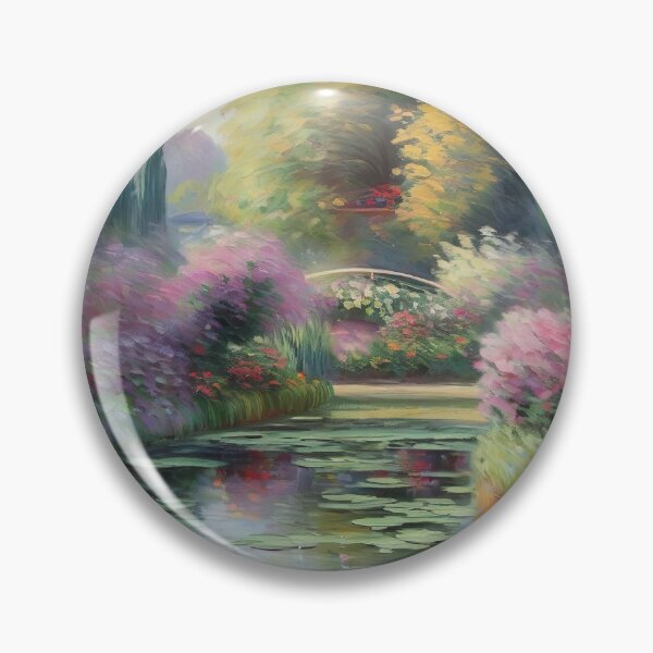Item preview, Inspired By Claude Monet Garden Painting designed and sold by Tamas Das.