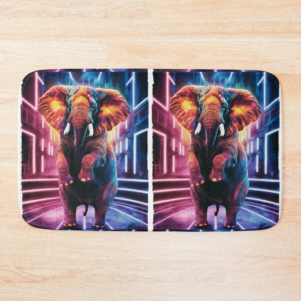 Item preview, Elephant Portrait. colorful elephant designed and sold by ElephantVibes.