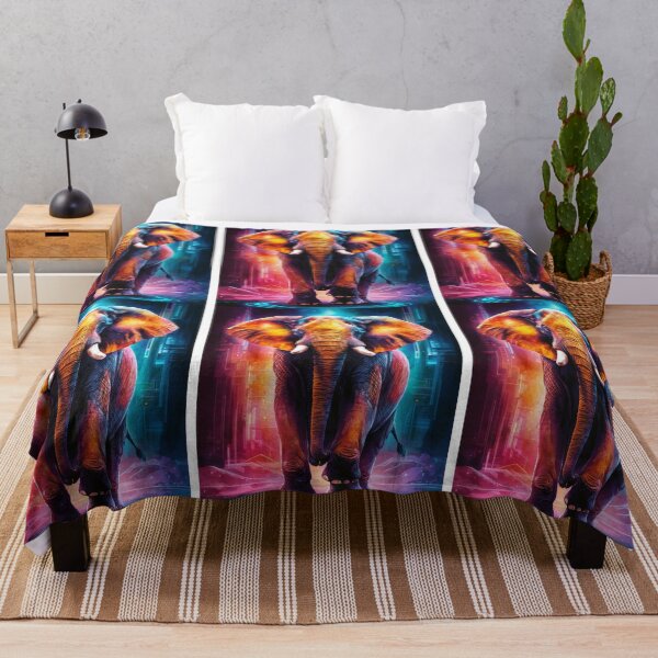 Item preview, Elephant Portrait. colorful elephant designed and sold by ElephantVibes.