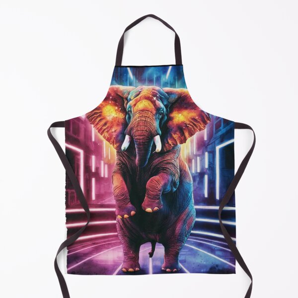 Item preview, Elephant Portrait. colorful elephant designed and sold by ElephantVibes.