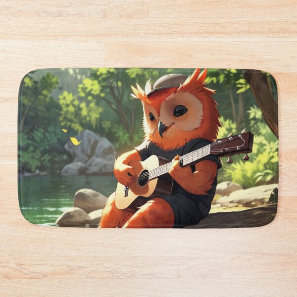 Item preview, Guitarist Orange Owl designed and sold by Artbellachi.