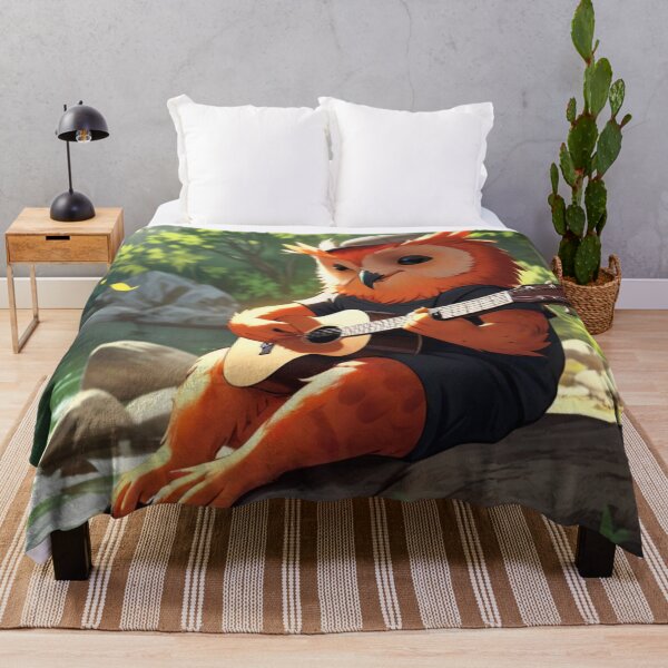 Item preview, Guitarist Orange Owl designed and sold by Artbellachi.