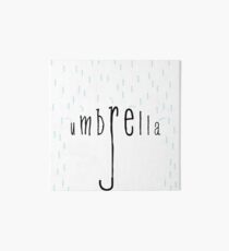 umbrella calligram Art Board