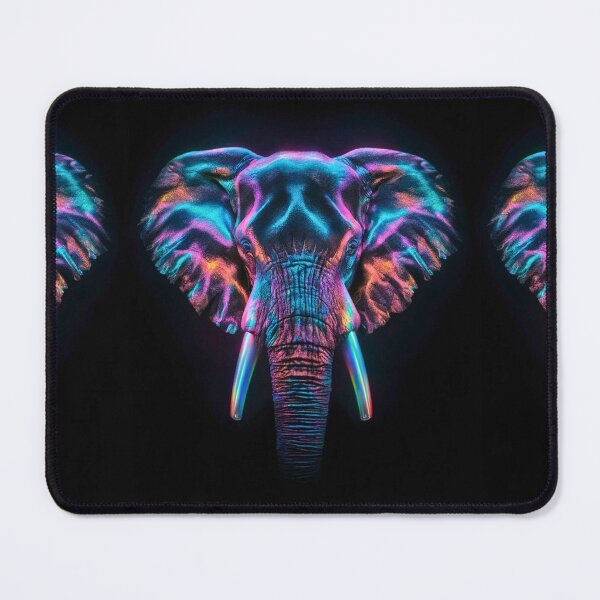 Item preview, Elephant Portrait. colorful elephant designed and sold by ElephantVibes.