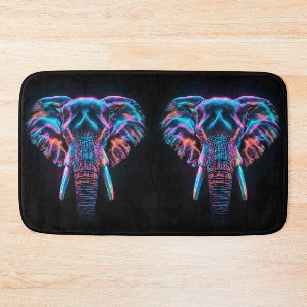 Item preview, Elephant Portrait. colorful elephant designed and sold by ElephantVibes.