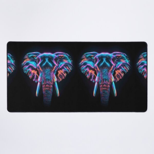 Item preview, Elephant Portrait. colorful elephant designed and sold by ElephantVibes.