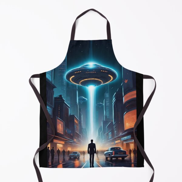Item preview, UFO, Alien Invasion, Futuristic City, Sci Fi Collection! designed and sold by lonelymoony.